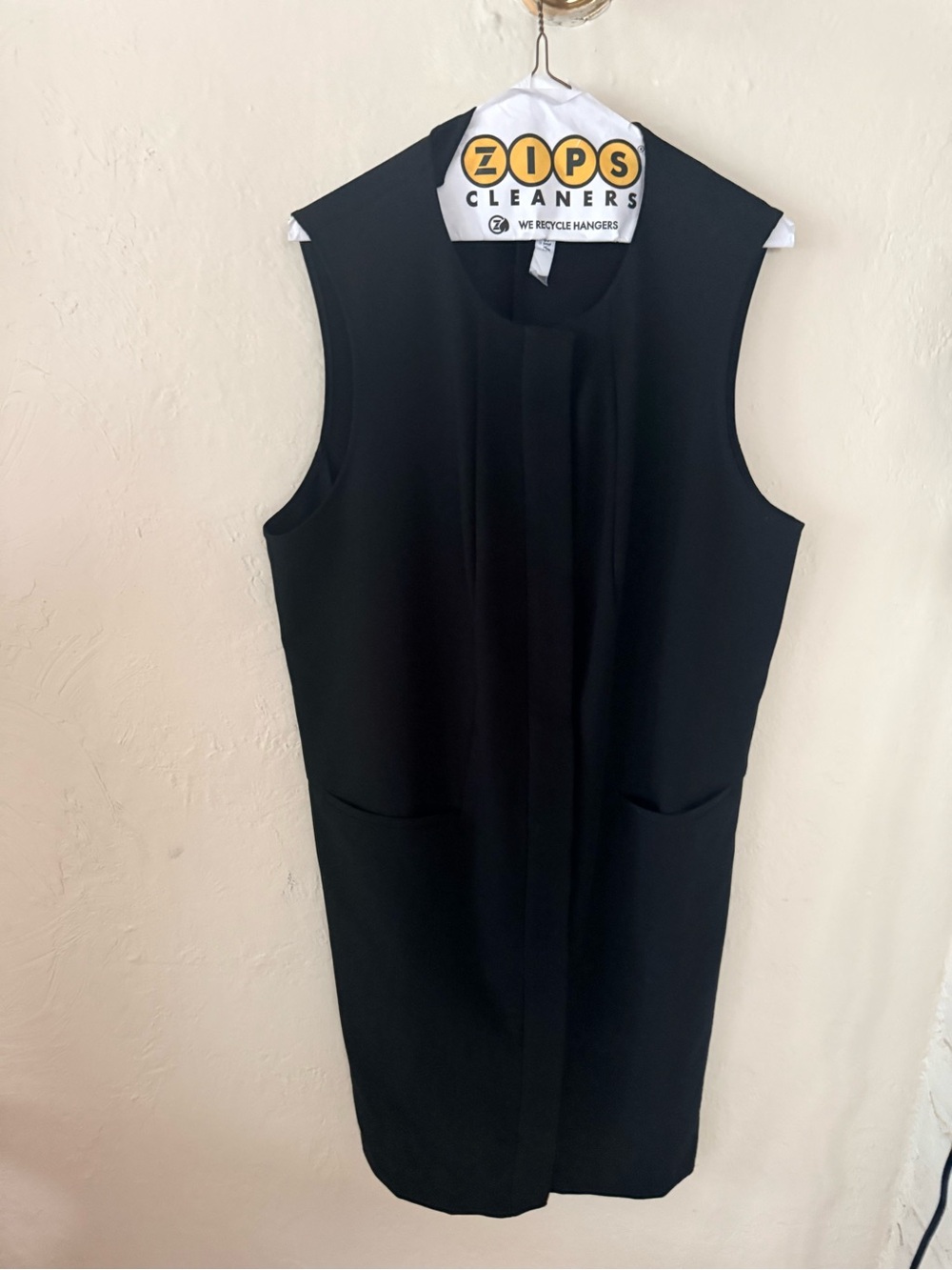 Martha Stewart Sleeveless Black Shift Dress